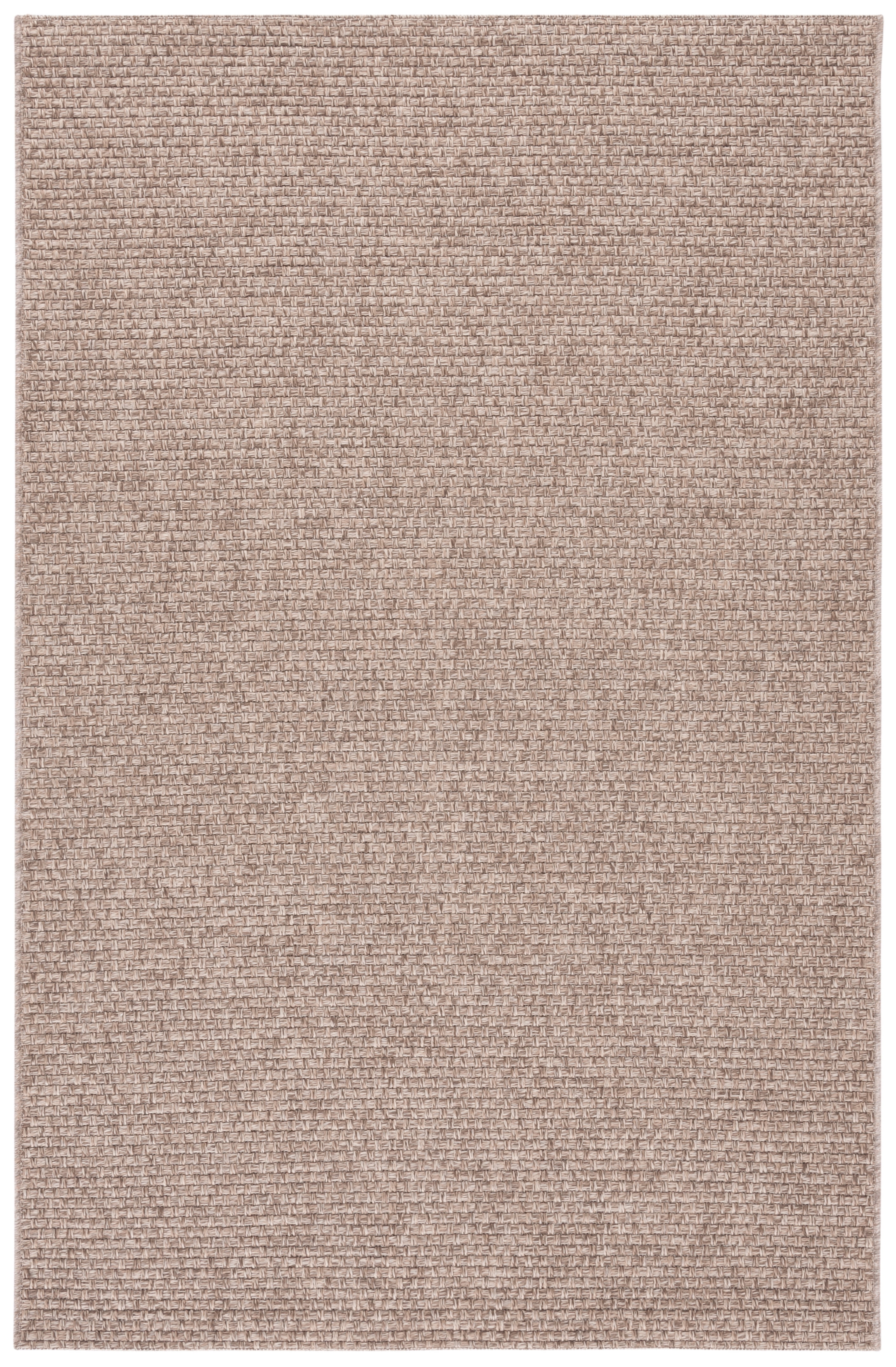 SAFAVIEH Sisal All-Weather Delroy Solid Indoor/Outdoor Area Rug, Brown, 4' x 6'