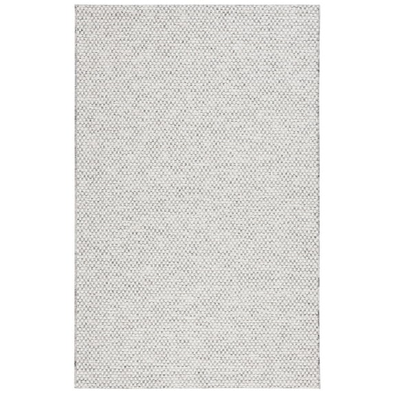 SAFAVIEH Sisal All-Weather Delroy Solid Indoor/Outdoor Area Rug, Grey/Ivory, 8' x 10'