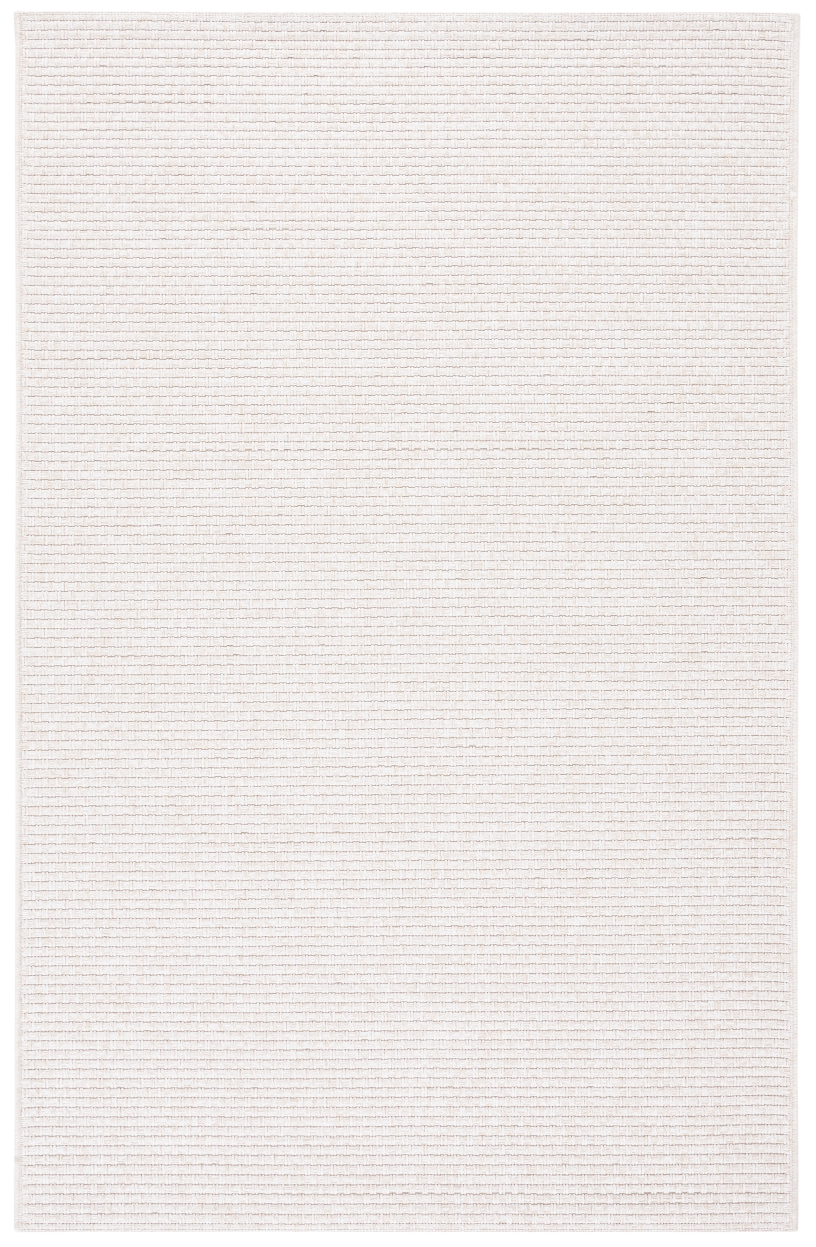 SAFAVIEH Sisal All-Weather Delroy Solid Indoor/Outdoor Area Rug, Ivory, 5' x 7'6"