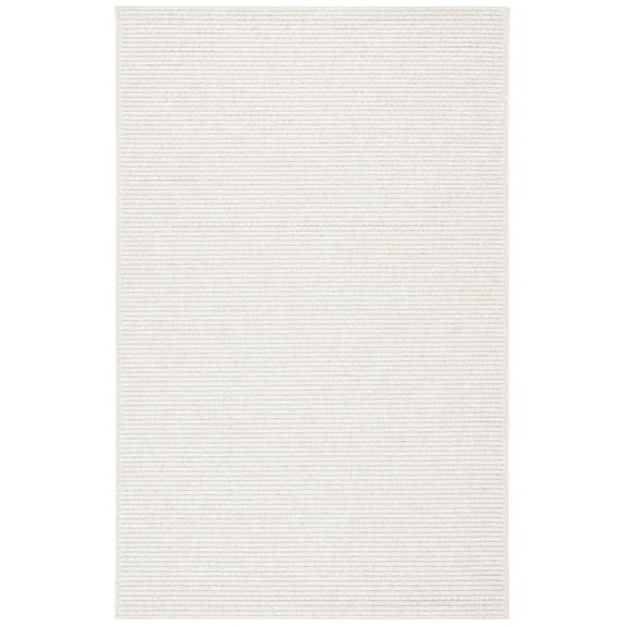 SAFAVIEH Sisal All-Weather Delroy Solid Indoor/Outdoor Area Rug, Ivory, 5' x 7'6"