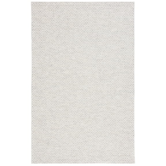 SAFAVIEH Sisal All-Weather Delroy Solid Indoor/Outdoor Area Rug, Light Grey/Ivory, 5' x 7'6"