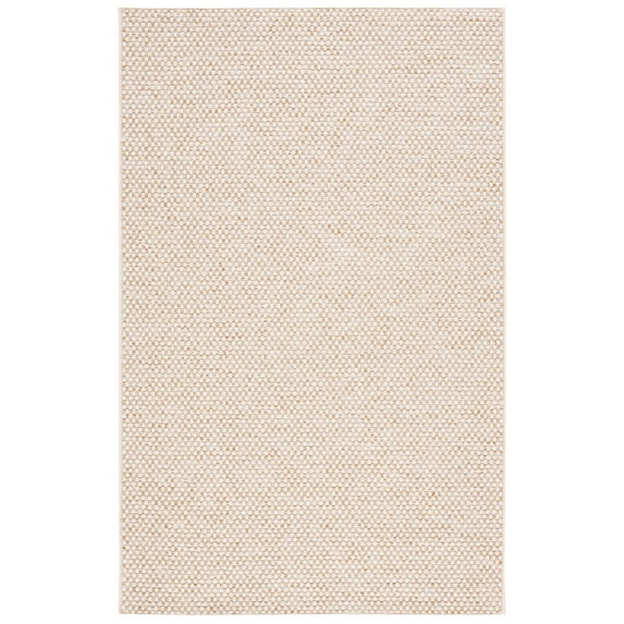 SAFAVIEH Sisal All-Weather Delroy Solid Indoor/Outdoor Area Rug, Natural/Ivory, 5' x 7'6"