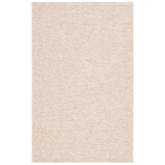 SAFAVIEH Sisal All-Weather Delroy Solid Indoor/Outdoor Area Rug, Natural/Ivory, 5' x 7'6"