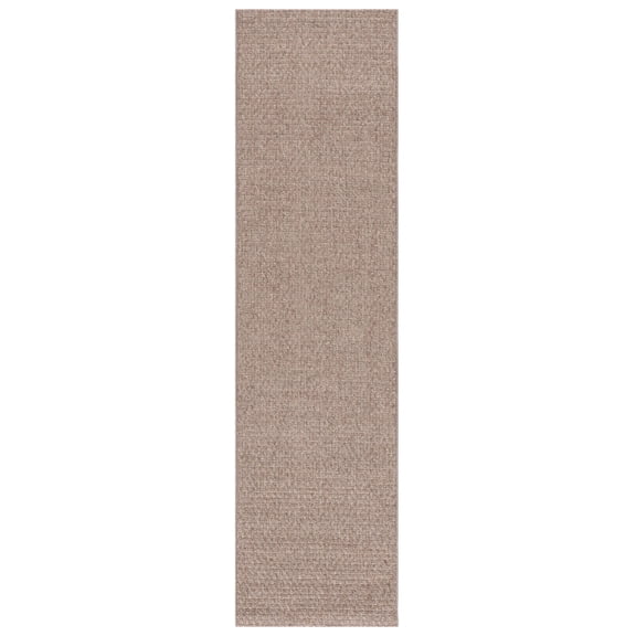 SAFAVIEH Sisal All-Weather Delroy Solid Indoor/Outdoor Runner Rug, Brown, 2'2" x 8'