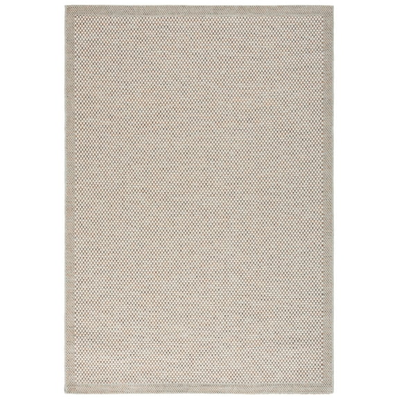 SAFAVIEH Sisal All-Weather Dixie Bordered Indoor/Outdoor Area Rug, Ivory/Orange Beige, 9' x 12'