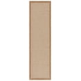 thumbnail image 1 of SAFAVIEH Sisal All-Weather Dixie Bordered Indoor/Outdoor Runner Rug, Natural/Brown, 2'2" x 8', 1 of 12