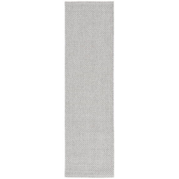 SAFAVIEH Sisal All-Weather Ophelia Solid Indoor/Outdoor Runner Rug, Light Grey, 2'2" x 8'