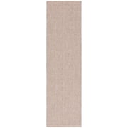SAFAVIEH Sisal All-Weather Ophelia Solid Indoor/Outdoor Runner Rug, Taupe, 2'2" x 8'