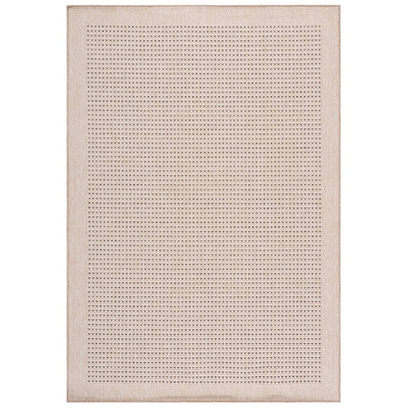 SAFAVIEH Sisal Performance Arthur Solid Indoor/Outdoor Area Rug, Beige/Natural, 4' x 6'