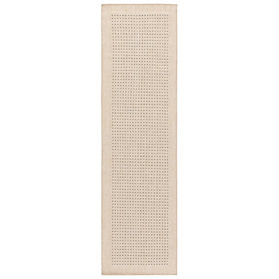 SAFAVIEH Sisal Performance Arthur Solid Indoor/Outdoor Runner Rug, Beige/Natural, 2'2" x 8'