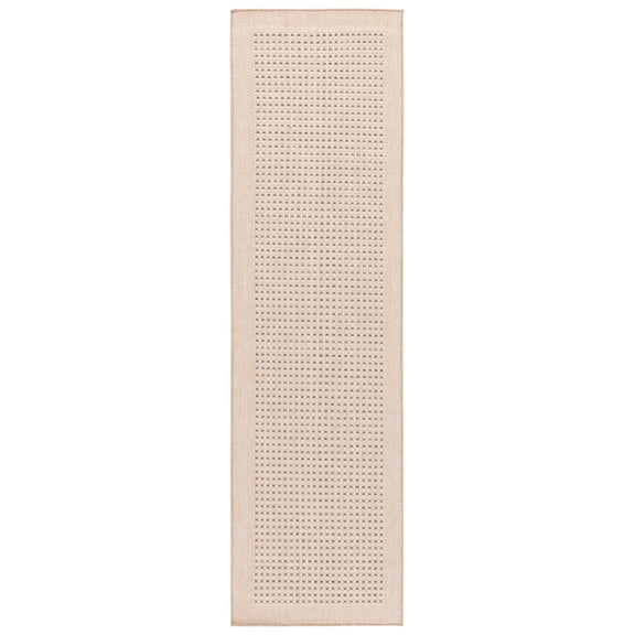 SAFAVIEH Sisal Performance Arthur Solid Indoor/Outdoor Runner Rug, Beige/Natural, 2'2" x 8'