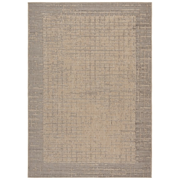 SAFAVIEH Sisal Performance Beatrice Geometric Indoor/Outdoor Area Rug, Natural/Beige, 9' x 12'