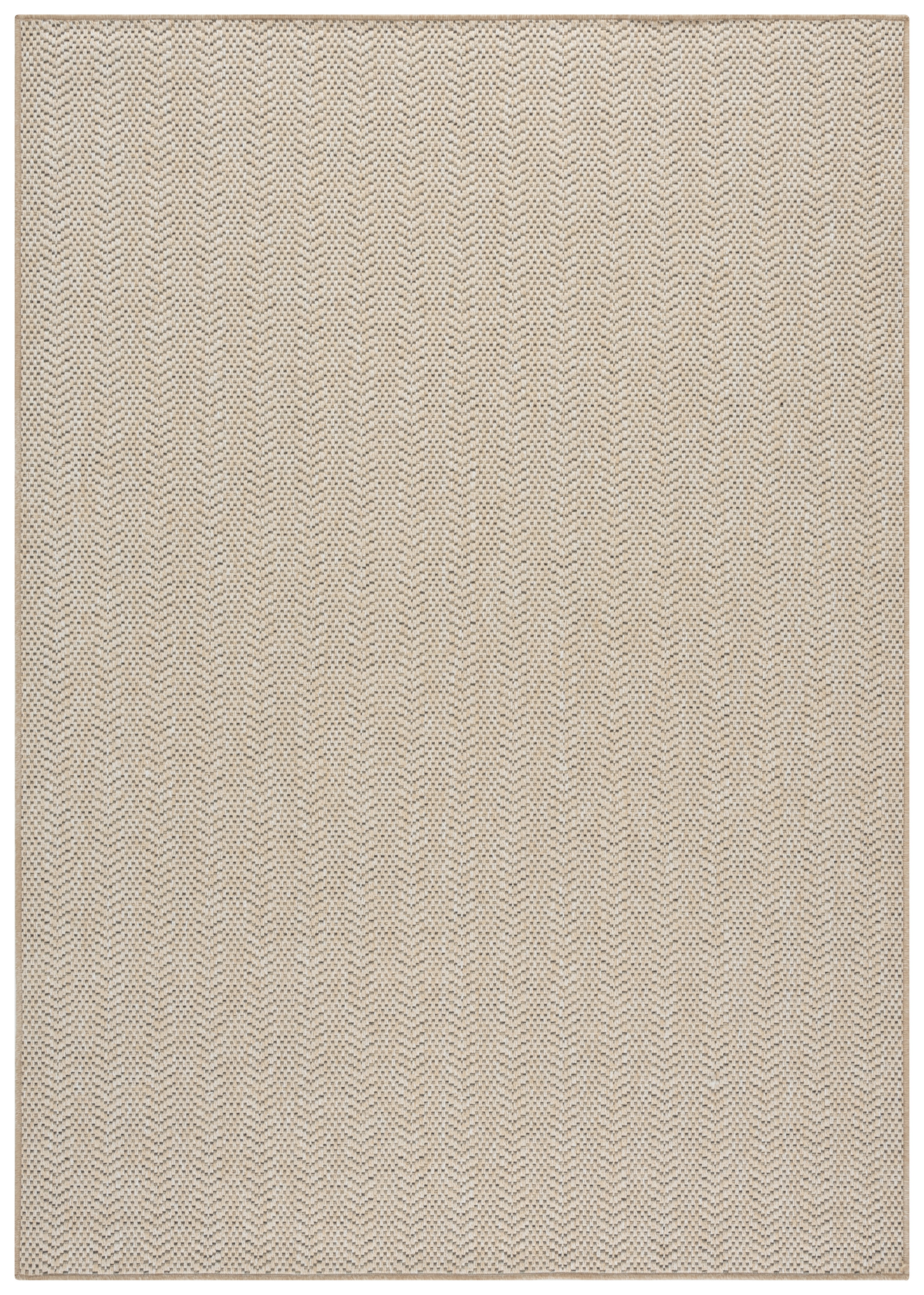 SAFAVIEH Sisal Performance Deonne Chevron Indoor/Outdoor Area Rug, Beige, 5'3" x 7'6"