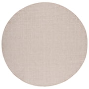 SAFAVIEH Sisal Performance Deonne Chevron Indoor/Outdoor Area Rug, Beige, 6'7" x 6'7" Round
