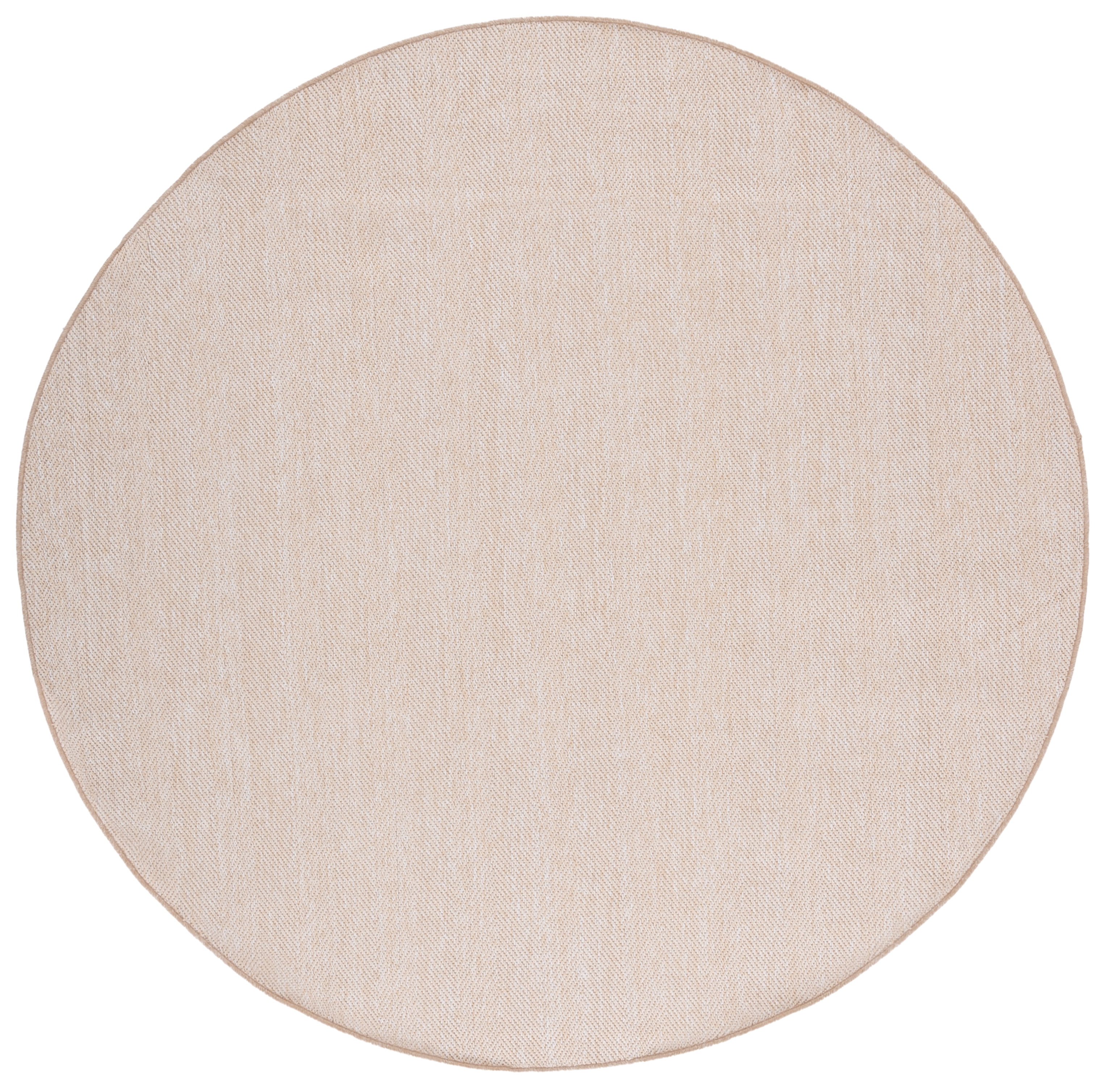 SAFAVIEH Sisal Performance Tendrils Solid Indoor/Outdoor Area Rug, Beige, 6'7" x 6'7" Round