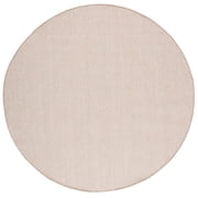 SAFAVIEH Sisal Performance Tendrils Solid Indoor/Outdoor Area Rug, Beige, 6'7" x 6'7" Round