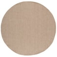 thumbnail image 1 of SAFAVIEH Sisal Performance Tendrils Solid Indoor/Outdoor Area Rug, Natural, 6'7" x 6'7" Round, 1 of 1