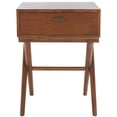 thumbnail image 1 of SAFAVIEH Sixtine Contemporary Cross Legs Nightstand,Natural, 1 of 14