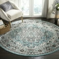 thumbnail image 1 of SAFAVIEH Skyler Boniface Floral Area Rug, Blue/Ivory, 7' x 7' Round, 1 of 6
