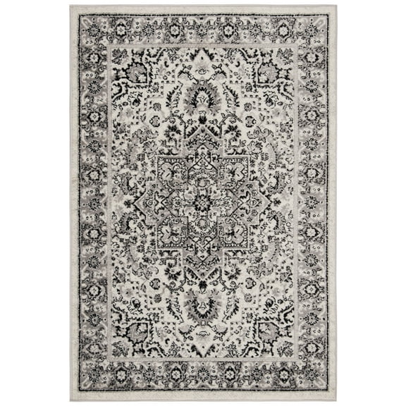 SAFAVIEH Skyler Boniface Floral Area Rug, Grey/Ivory, 3' x 5'