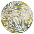thumbnail image 1 of SAFAVIEH Skyler Bosworth Leaves Area Rug, Grey/Green, 8' x 8' Round, 1 of 8
