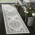 thumbnail image 1 of SAFAVIEH Skyler Collection 2' x 12' Grey/Ivory SKY126K Boho Chic Distressed Medallion Non-Shedding Living Room Bedroom Runner Rug, 1 of 9