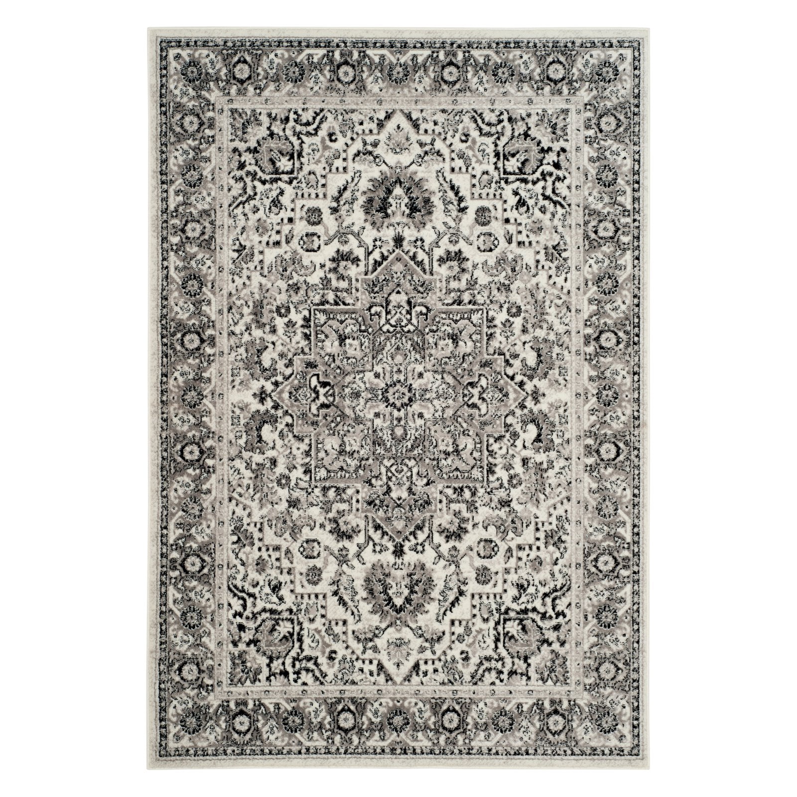 Safavieh Skyler Teppich 60x300 Cm - Boho Chic Design In Grau/Elfenbein, Fusselfrei & Pflegeleicht