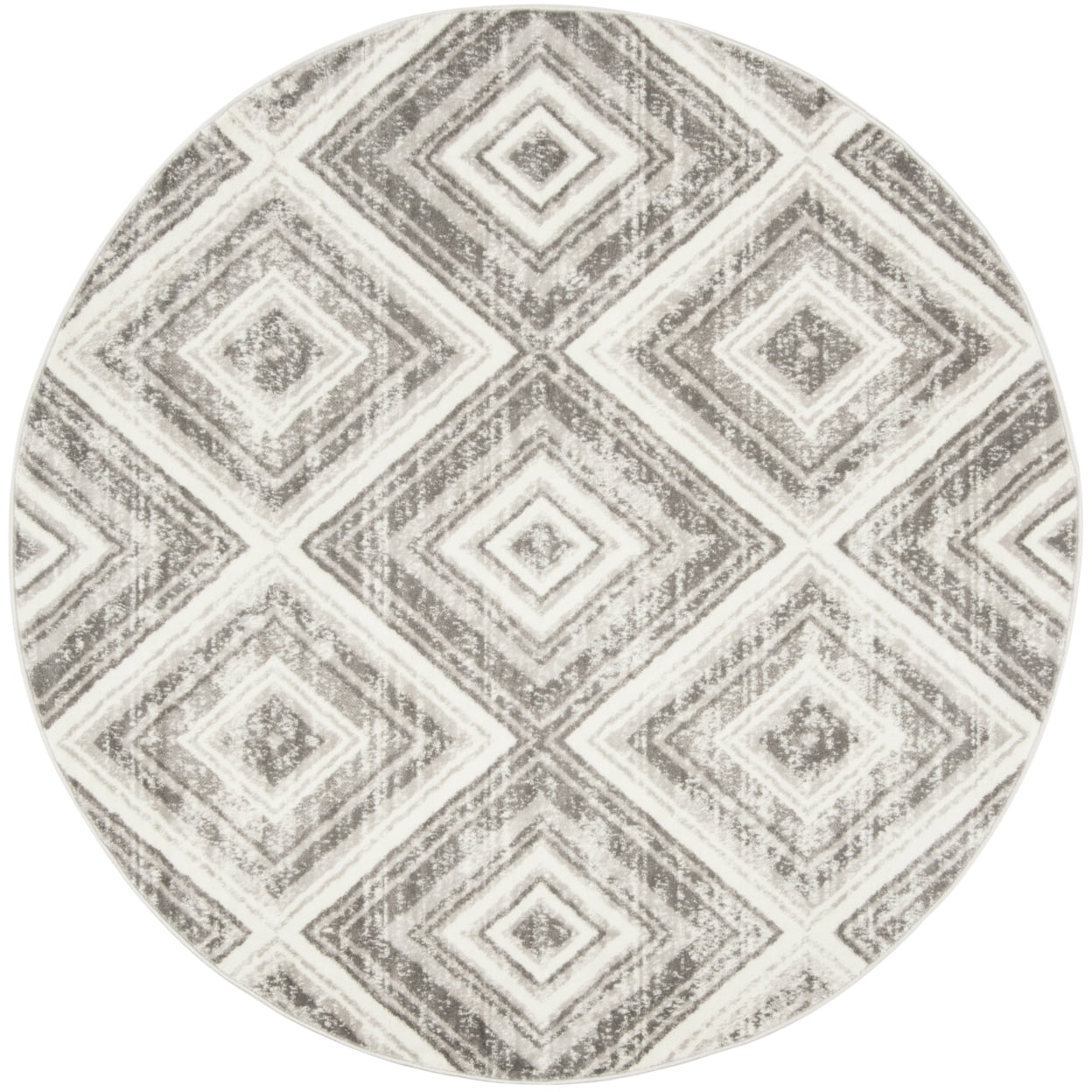 SAFAVIEH Skyler Collection SKY120K Grey / Ivory Rug