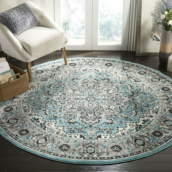 SAFAVIEH Skyler Collection SKY126M Blue / Ivory Rug