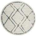 thumbnail image 1 of SAFAVIEH Skyler Leontyne Diamond Area Rug, Ivory/Blue, 6'7" x 6'7" Round, 1 of 9