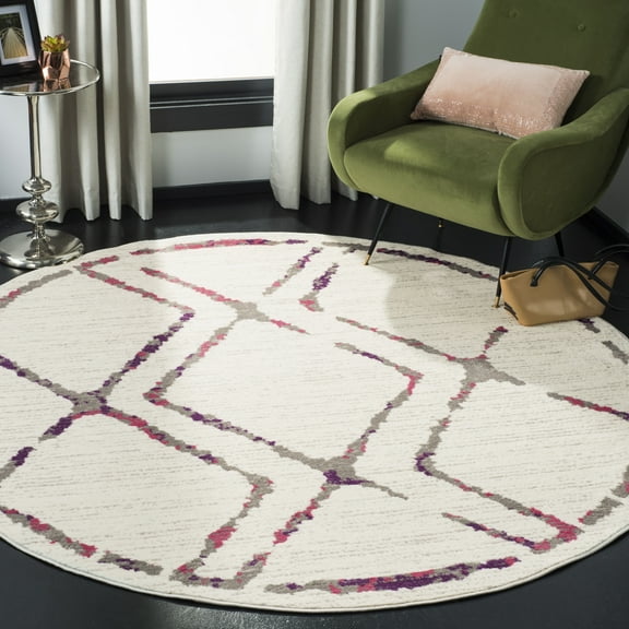 SAFAVIEH Skyler Collection SKY197F Ivory / Pink Rug