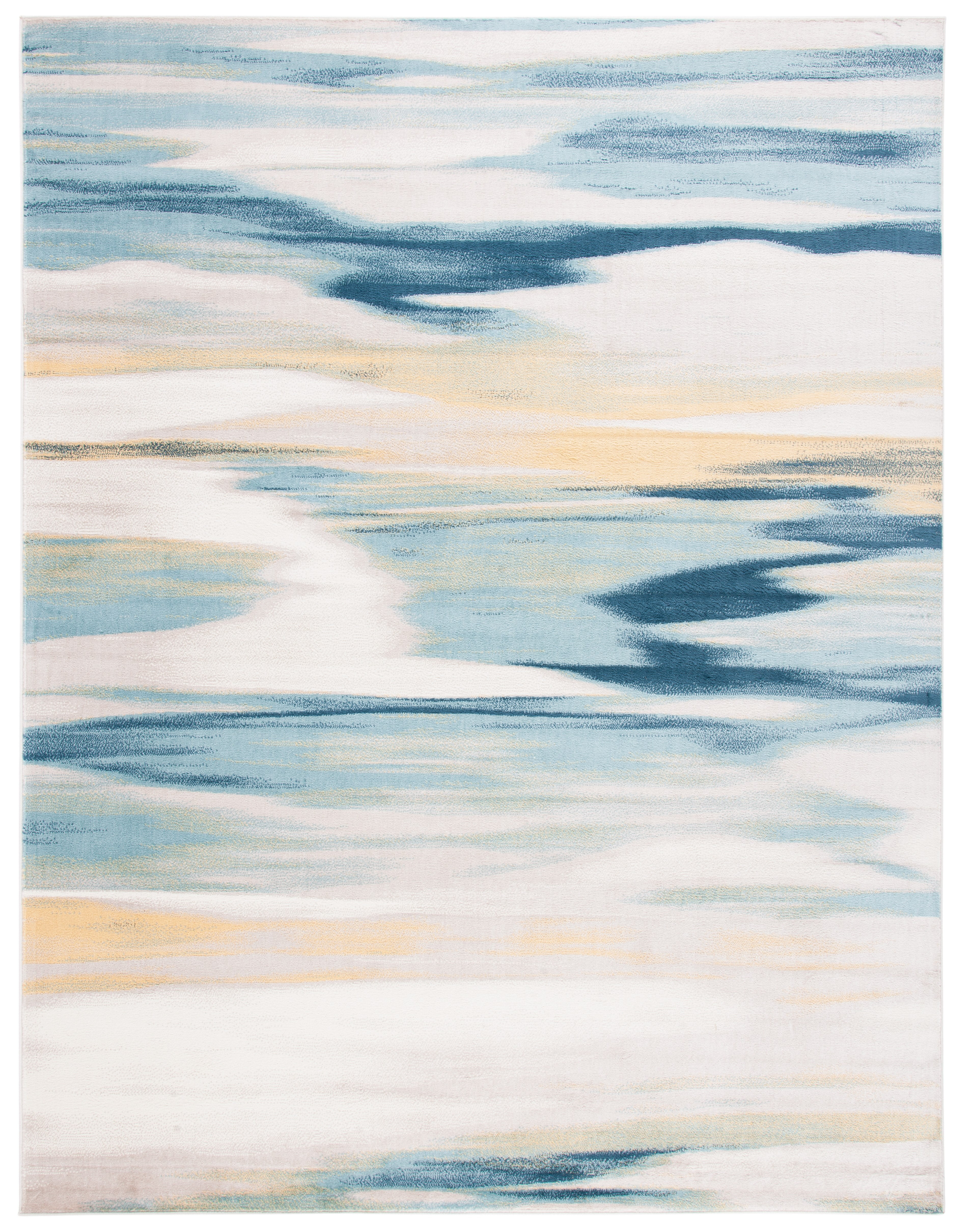 SAFAVIEH Skyler Ilija Abstract Area Rug, Beige/Navy, 10' x 14'