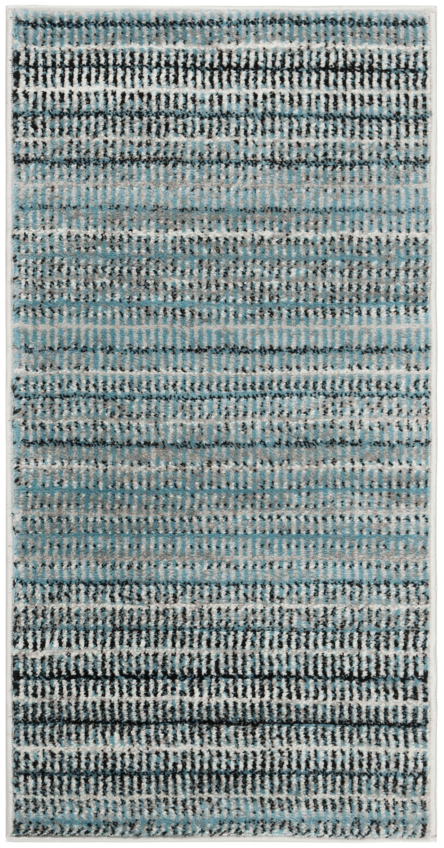 Skyler Contemporary Blue-Grey Synthetic 2' x 4' Easy-Care Rug