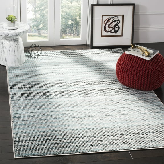 SAFAVIEH Skyler Constantina Striped Area Rug, Blue/Grey, 6' x 9'