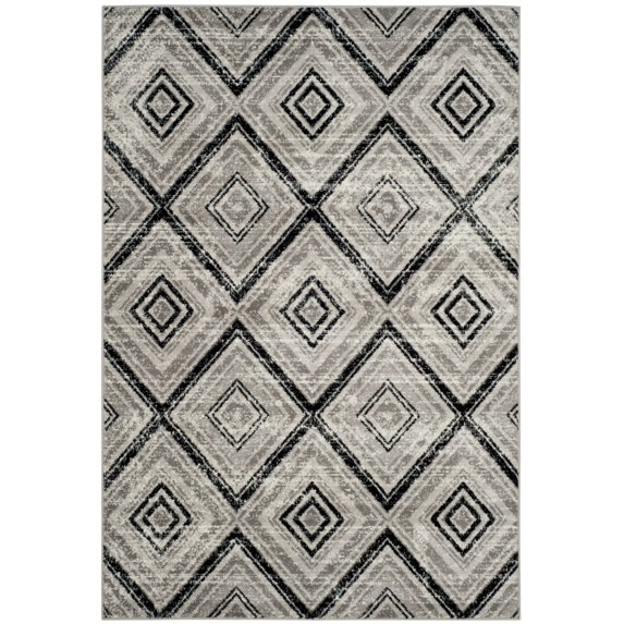 SAFAVIEH Skyler Cuthbert Geometric Area Rug, Grey/Black, 5'1" x 7'6"
