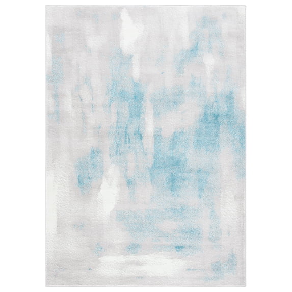 SAFAVIEH Skyler Delmar Distressed Area Rug, Grey/Blue, 4' x 6'