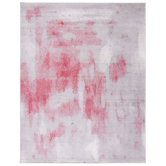 SAFAVIEH Skyler Delmar Distressed Area Rug, Grey/Red, 8' x 10'