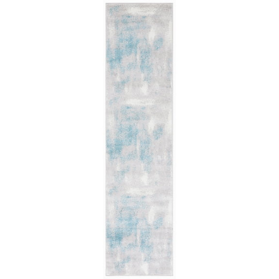 SAFAVIEH Skyler Delmar Distressed Runner Rug, Grey/Blue, 2' x 8'