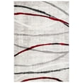 thumbnail image 1 of SAFAVIEH Skyler Elouise Geometric Striped Area Rug, Ivory Grey/Red, 4' x 6', 1 of 7