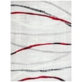 thumbnail image 1 of SAFAVIEH Skyler Elouise Geometric Striped Area Rug, Ivory Grey/Red, 8' x 10', 1 of 7