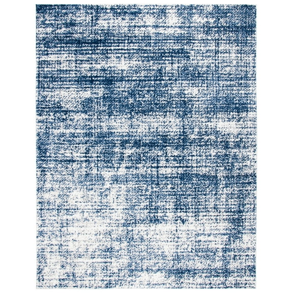 SAFAVIEH Skyler Elsie Abstract Area Rug, Ivory/Navy, 8' x 10'