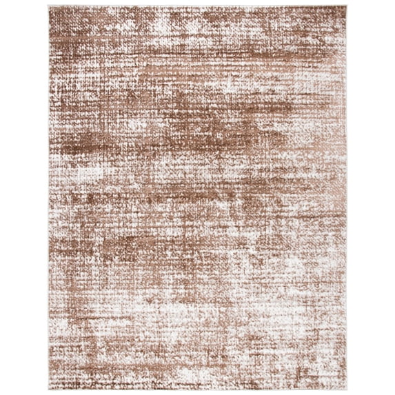 SAFAVIEH Skyler Elsie Distressed Runner Rug, Brown/Ivory, 2'2" x 9'