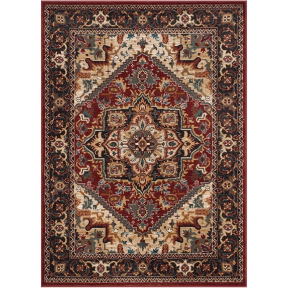 SAFAVIEH Skyler Hoyt Geometric Area Rug, Gold/Blue Green, 8' x 10'