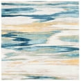 thumbnail image 1 of SAFAVIEH Skyler Ilija Abstract Area Rug, Beige/Navy, 5' x 5' Square, 1 of 11