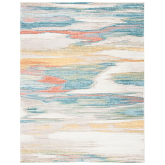 SAFAVIEH Skyler Ilija Abstract Area Rug, Beige/Terracotta, 8' x 10'