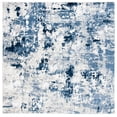 thumbnail image 1 of SAFAVIEH Skyler Jacques Distressed Area Rug, Grey/Navy, 6'7" x 6'7" Square, 1 of 8