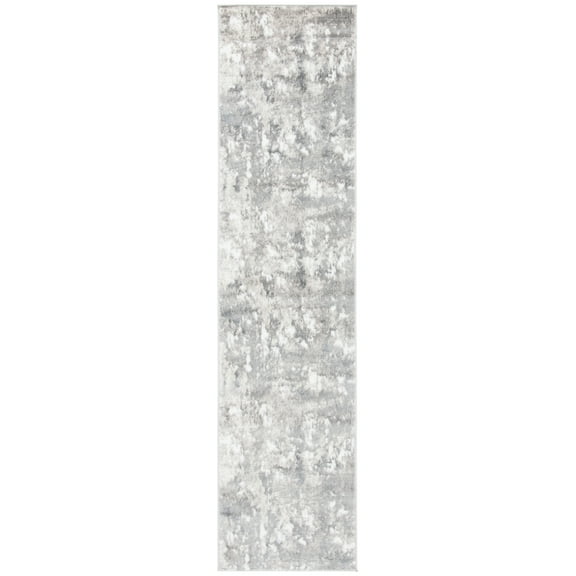 SAFAVIEH Skyler Jacques Distressed Runner Rug, Light Grey/Grey, 2'2" x 9'