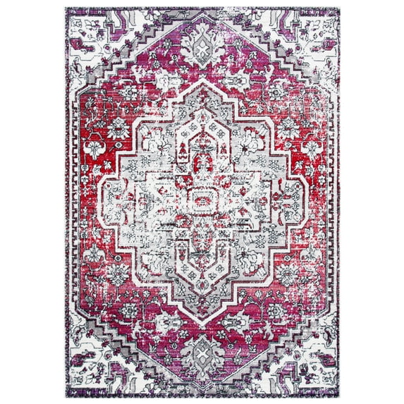 SAFAVIEH Skyler Jayce Oriental Area Rug, Red/Ivory, 4' x 6'
