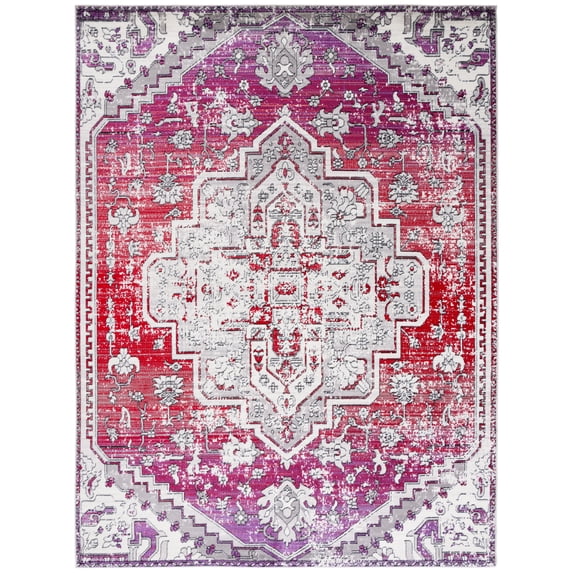 SAFAVIEH Skyler Jayce Oriental Area Rug, Red/Ivory, 8' x 10'