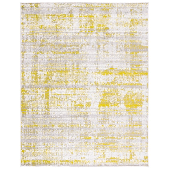 SAFAVIEH Skyler Jobeth Distressed Area Rug, Silver/Green, 9' x 12'
